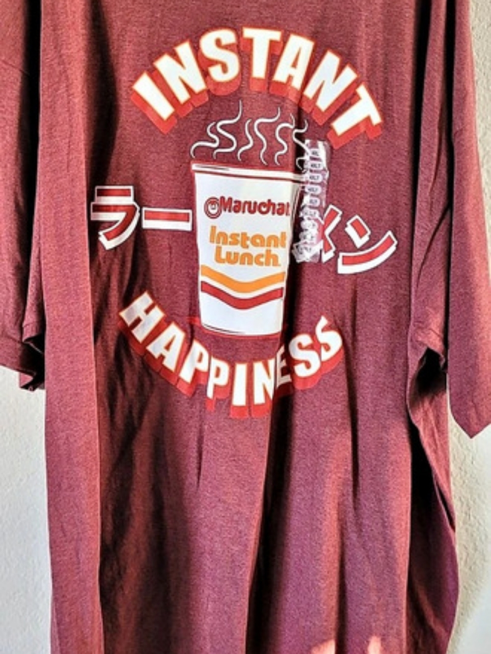 Maruchan Instant Happiness Graphic Tee Graphic Tee Red Size Rm4XL NWT